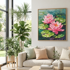 Sacred Lotus Bloom - Lotus Painting for Peace and Emotional Harmony