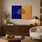 lotus_blue_gold handmade kriya art studio
