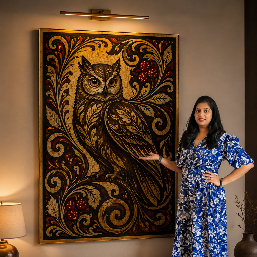 Silent Oracle - Owl Painting for Wisdom, Intuition and Knowledge